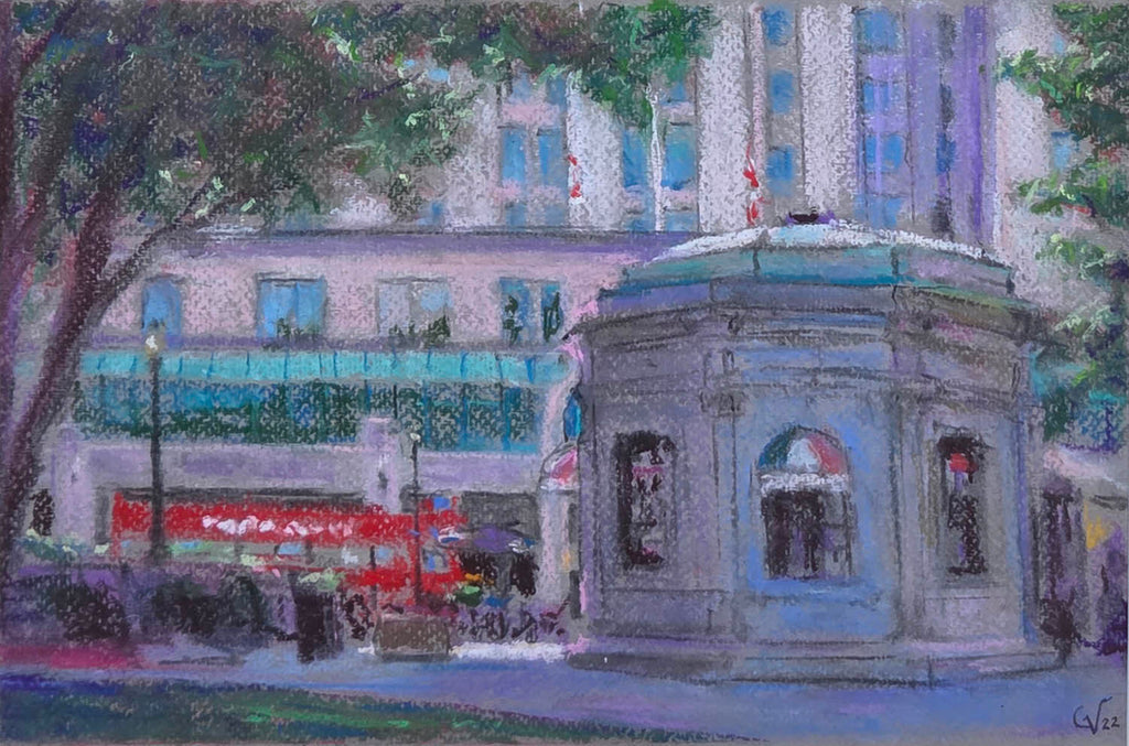 Guy Vézina artwork 'When in Montreal' at Gallery78 Fredericton, New Brunswick