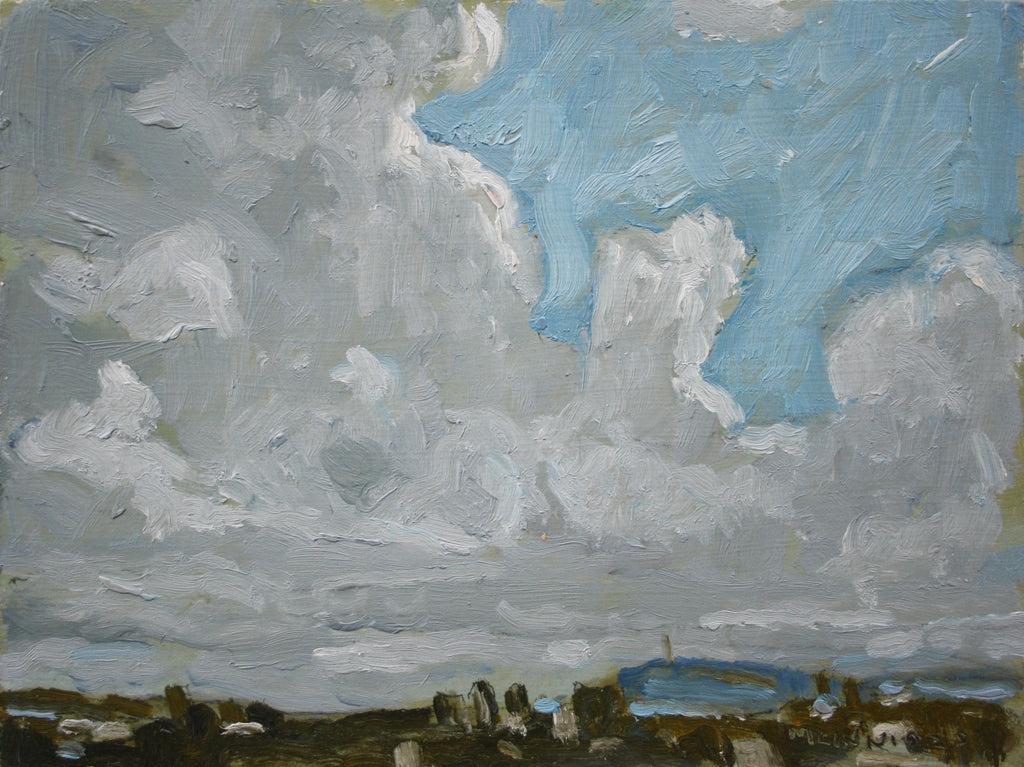 R.F.M. McInnis artwork 'City and Sky' at Gallery78 Fredericton, New Brunswick