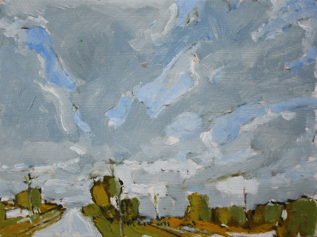 R.F.M. McInnis artwork 'Road to St-Jérôme' at Gallery78 Fredericton, New Brunswick