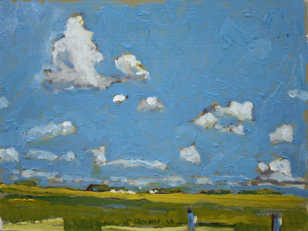 R.F.M. McInnis artwork 'Prairie Puffs' at Gallery78 Fredericton, New Brunswick