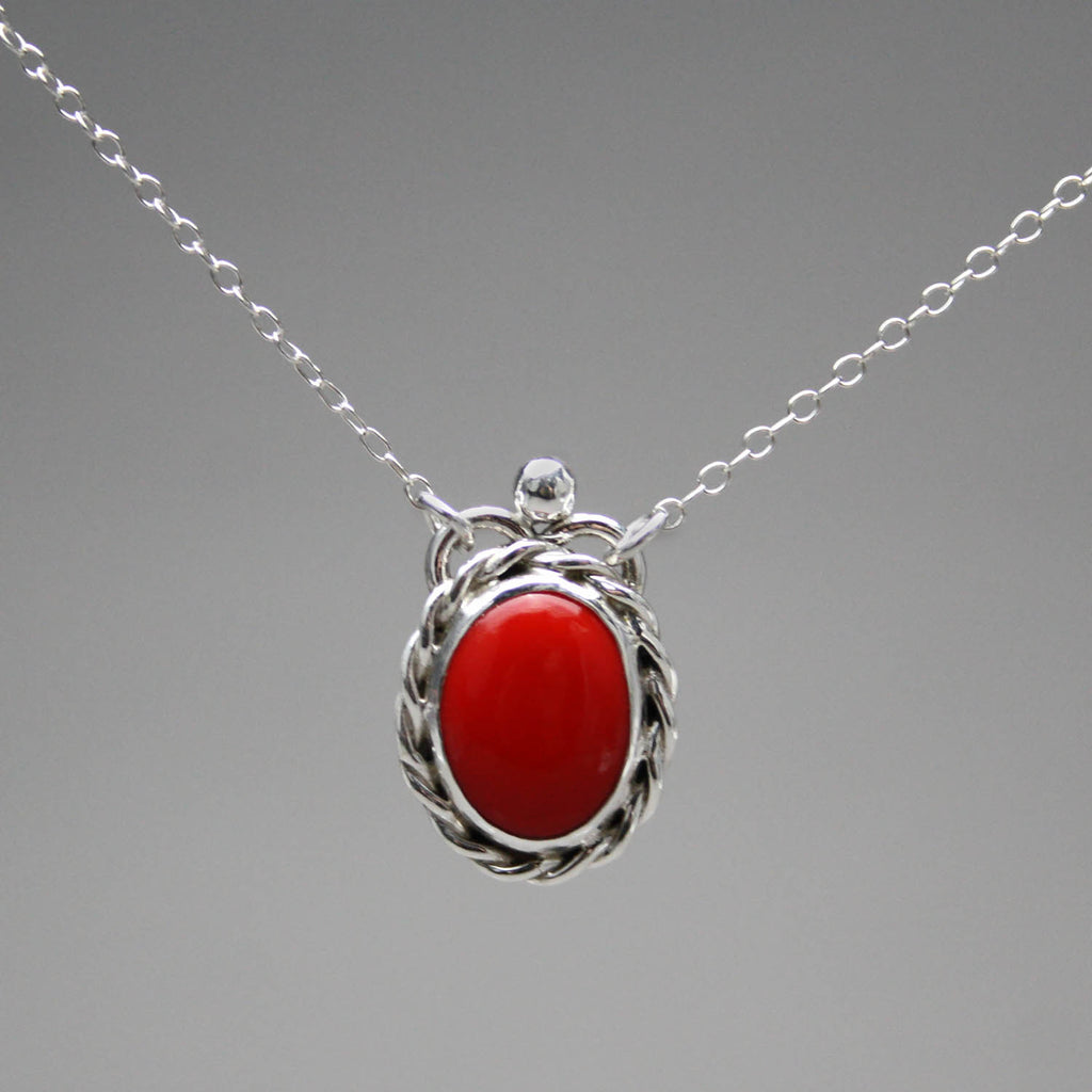Ann Fillmore artwork 'Rosarita Oval Pendant with Thin Chain' at Gallery78 Fredericton, New Brunswick