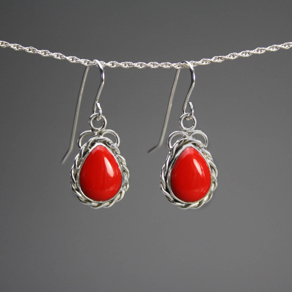 Ann Fillmore artwork 'Rosarita Tear Drop Earrings' at Gallery78 Fredericton, New Brunswick