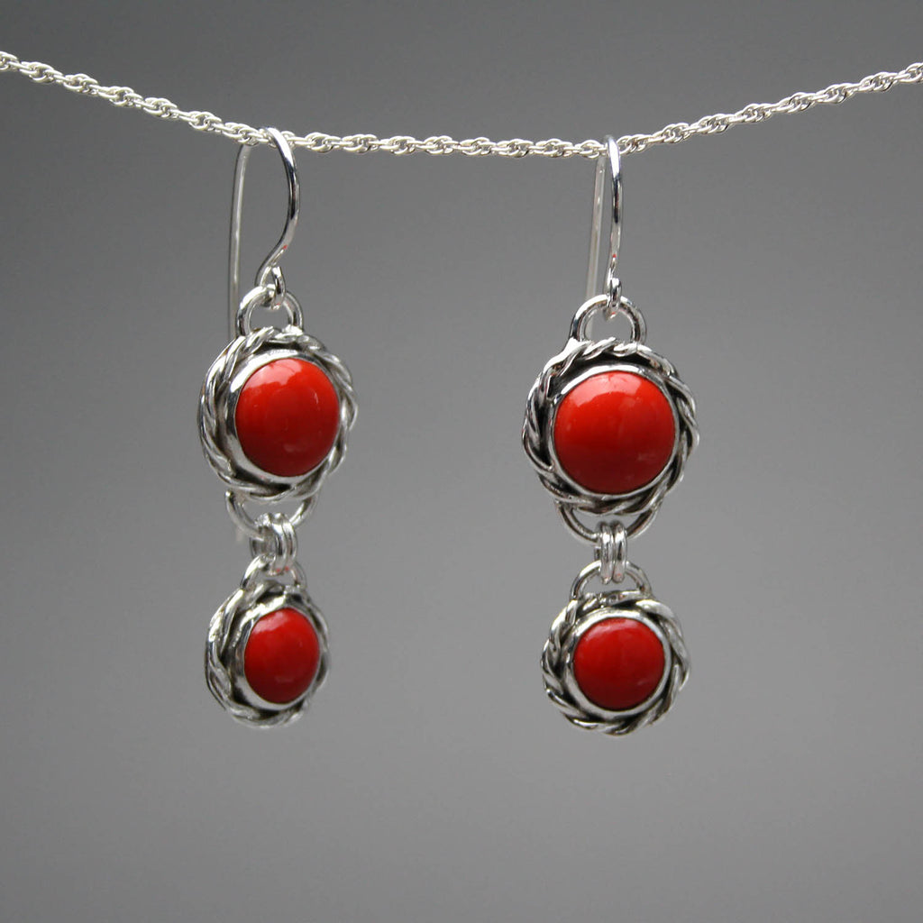 Ann Fillmore artwork 'Rosarita Earrings with Two Drops' at Gallery78 Fredericton, New Brunswick