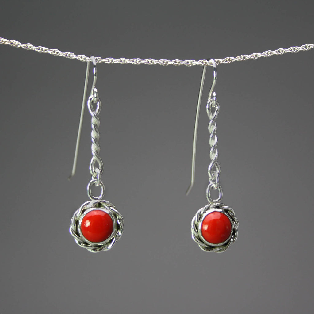 Ann Fillmore artwork 'Rosarita Drop Earrings' at Gallery78 Fredericton, New Brunswick