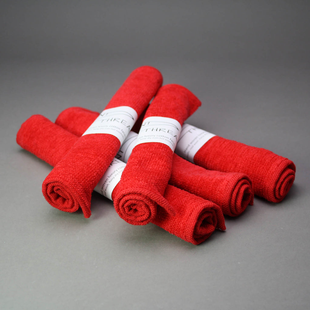 Kim Bent artwork 'Hand Woven Holiday Luxury Face Cloth' at Gallery78 Fredericton, New Brunswick