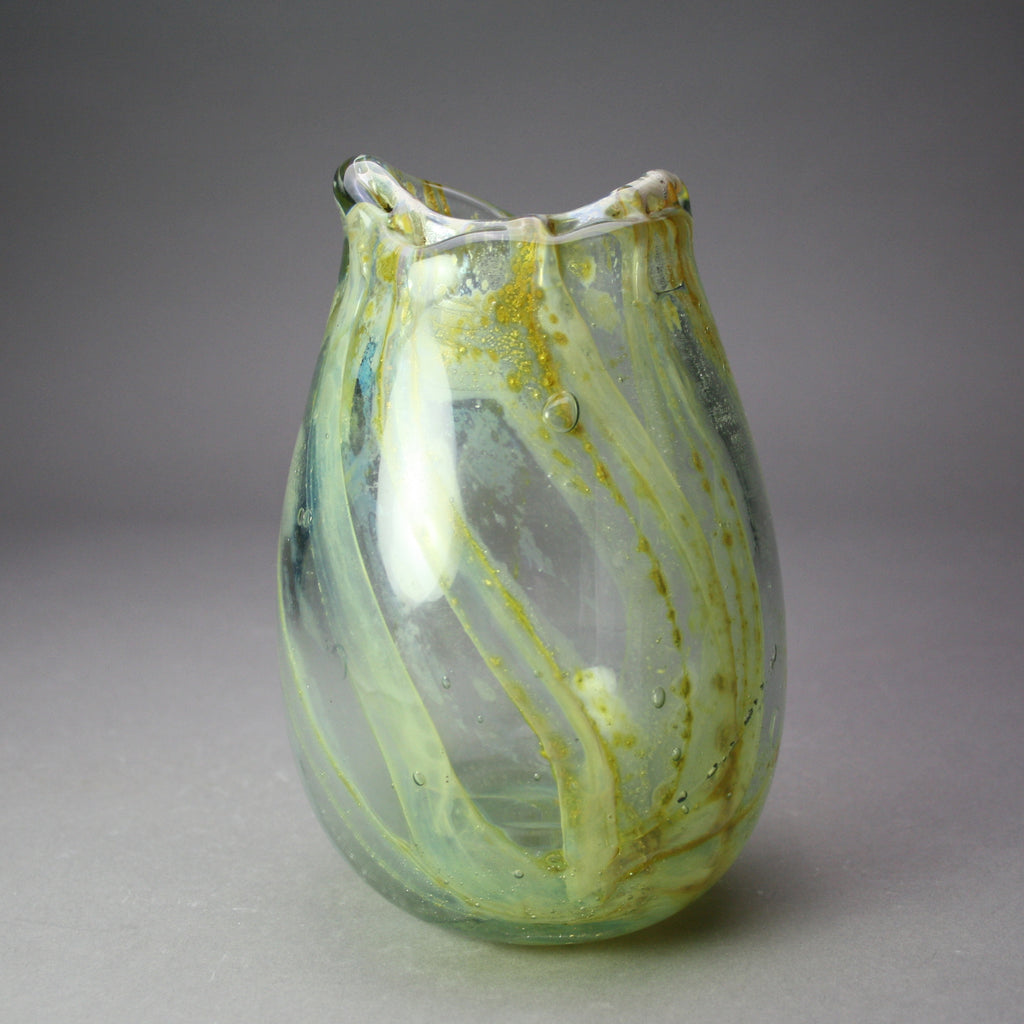 Martin Demaine artwork 'Large Clear and Yellow Vase' at Gallery78 Fredericton, New Brunswick