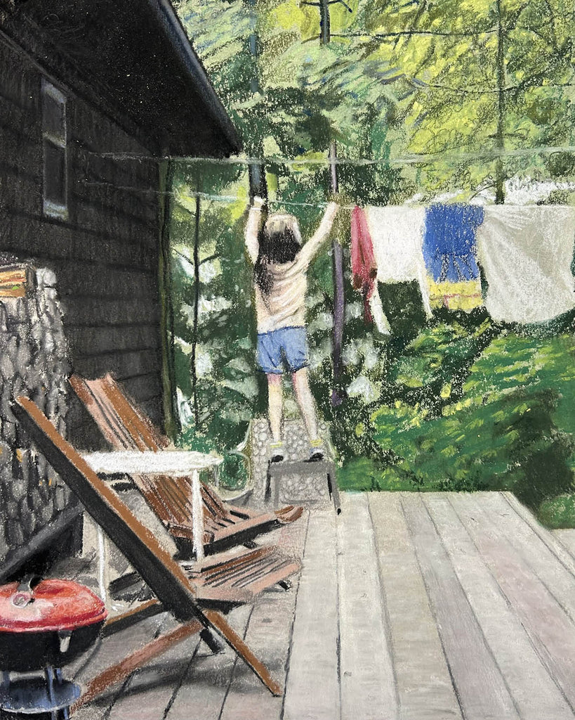 Stephanie Weirathmueller artwork 'Laundry' at Gallery78 Fredericton, New Brunswick