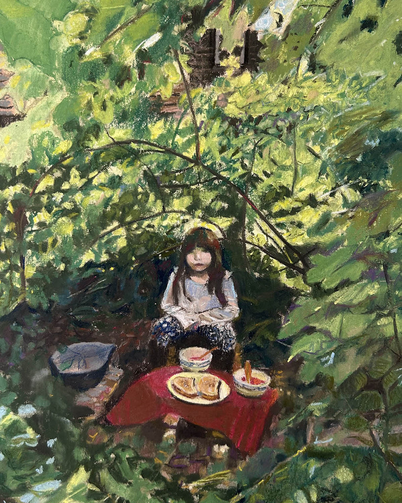Stephanie Weirathmueller artwork 'Backyard Picnic' at Gallery78 Fredericton, New Brunswick