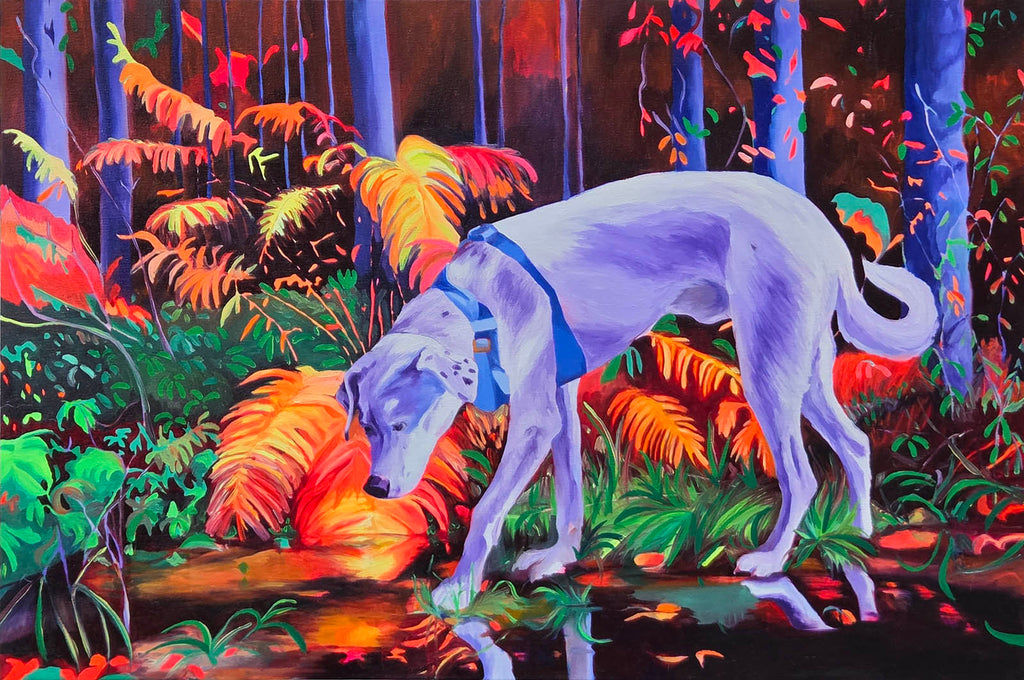 Erica Beyea artwork 'Ruf in the forest: In search of ordinary things' at Gallery78 Fredericton, New Brunswick