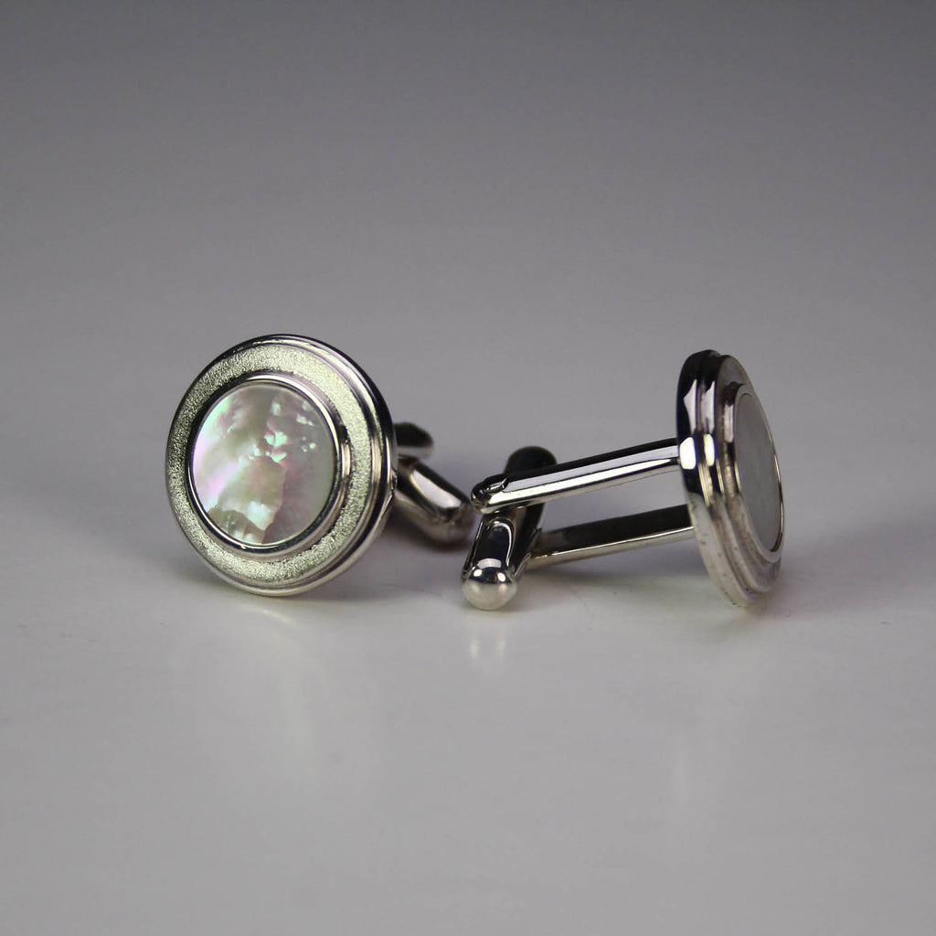 David Gomez artwork 'Cufflinks, Mother of Pearl' at Gallery78 Fredericton, New Brunswick