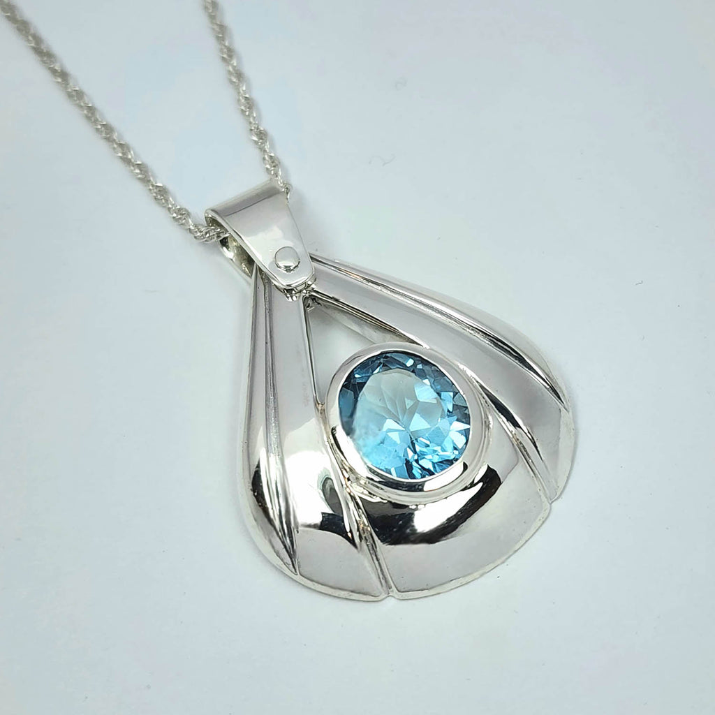 David Gomez artwork 'Aquamarine Pendant' at Gallery78 Fredericton, New Brunswick