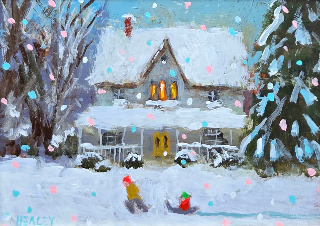 Paul Healey artwork 'December Snow' at Gallery78 Fredericton, New Brunswick