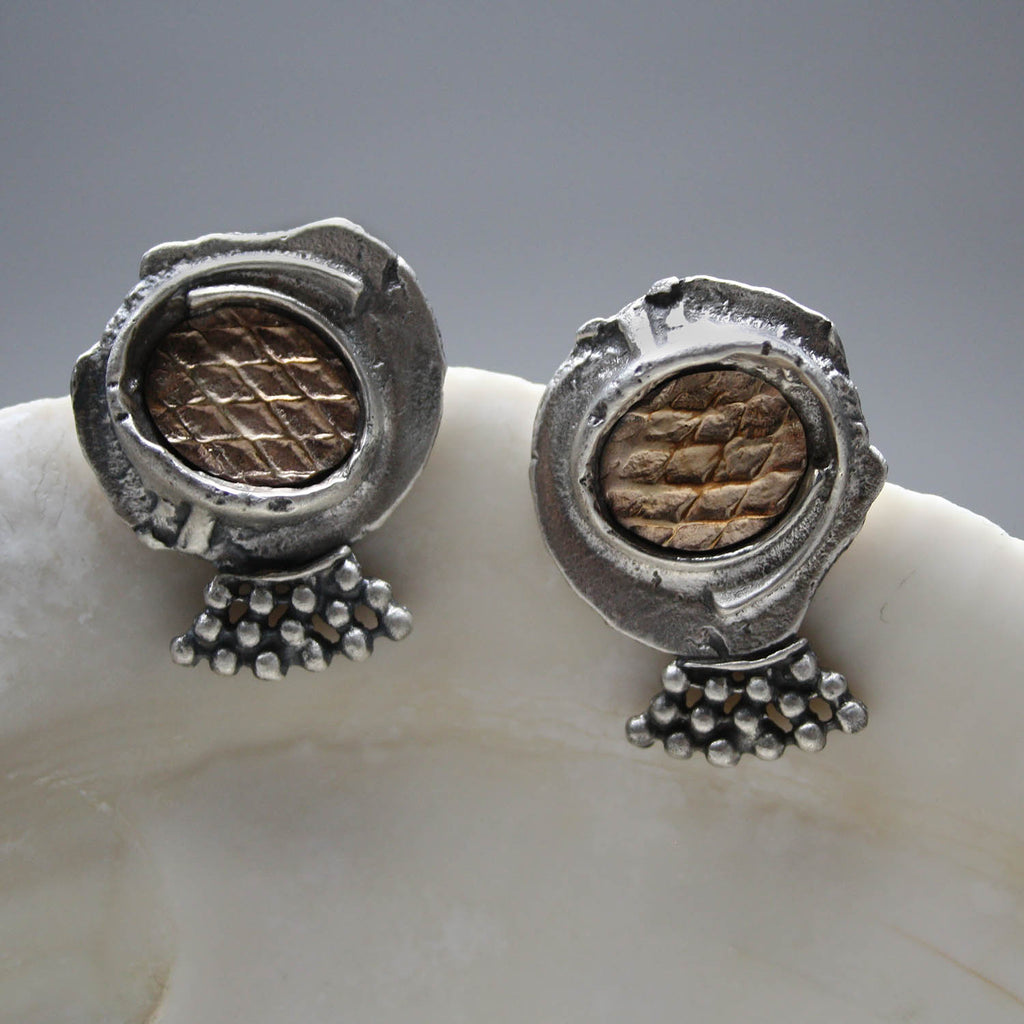 Clare Bridge artwork 'Pull Top Earrings' at Gallery78 Fredericton, New Brunswick