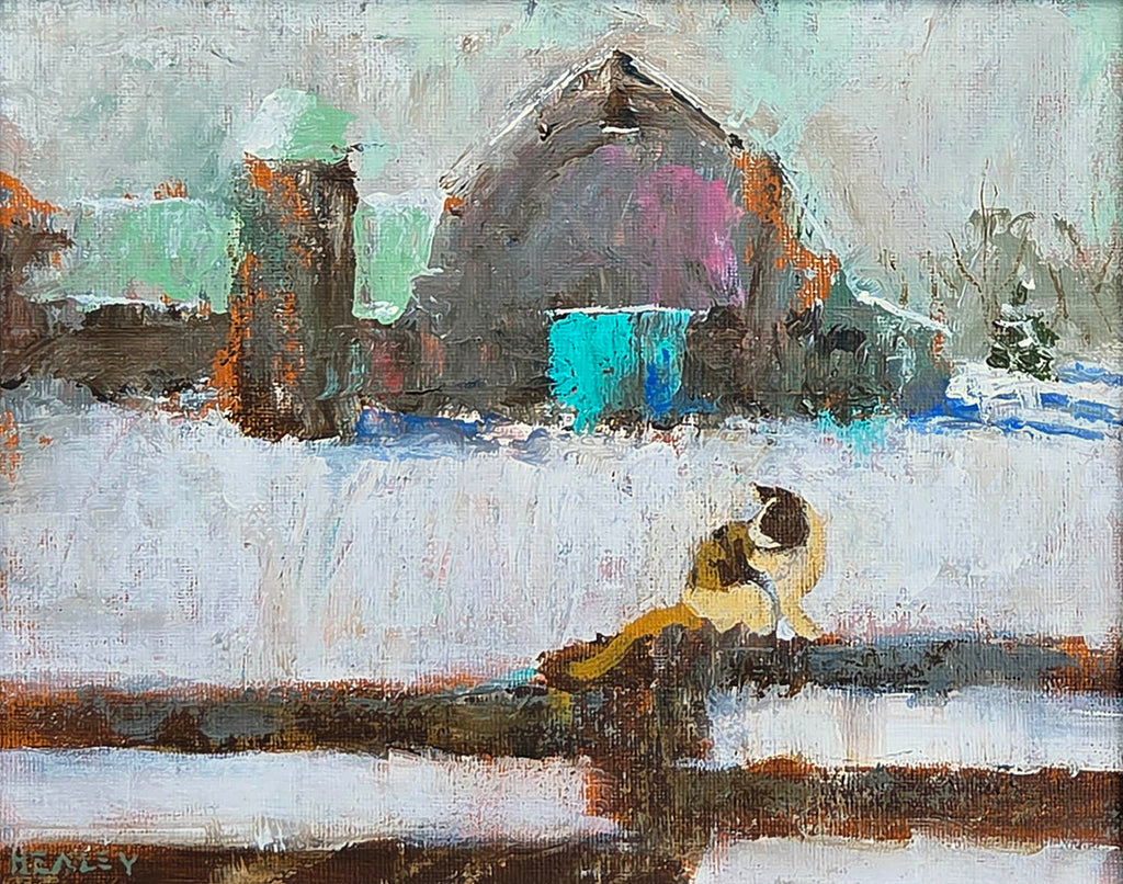 Paul Healey artwork 'On the Fence' at Gallery78 Fredericton, New Brunswick