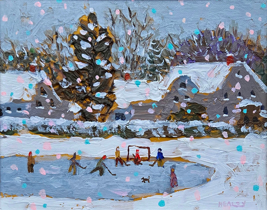 Paul Healey artwork 'The Neighbourhood' at Gallery78 Fredericton, New Brunswick