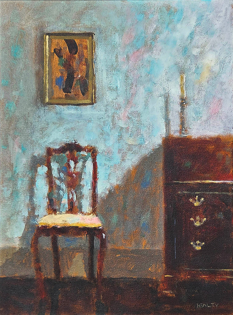 Paul Healey artwork 'The Waiting Chair' at Gallery78 Fredericton, New Brunswick