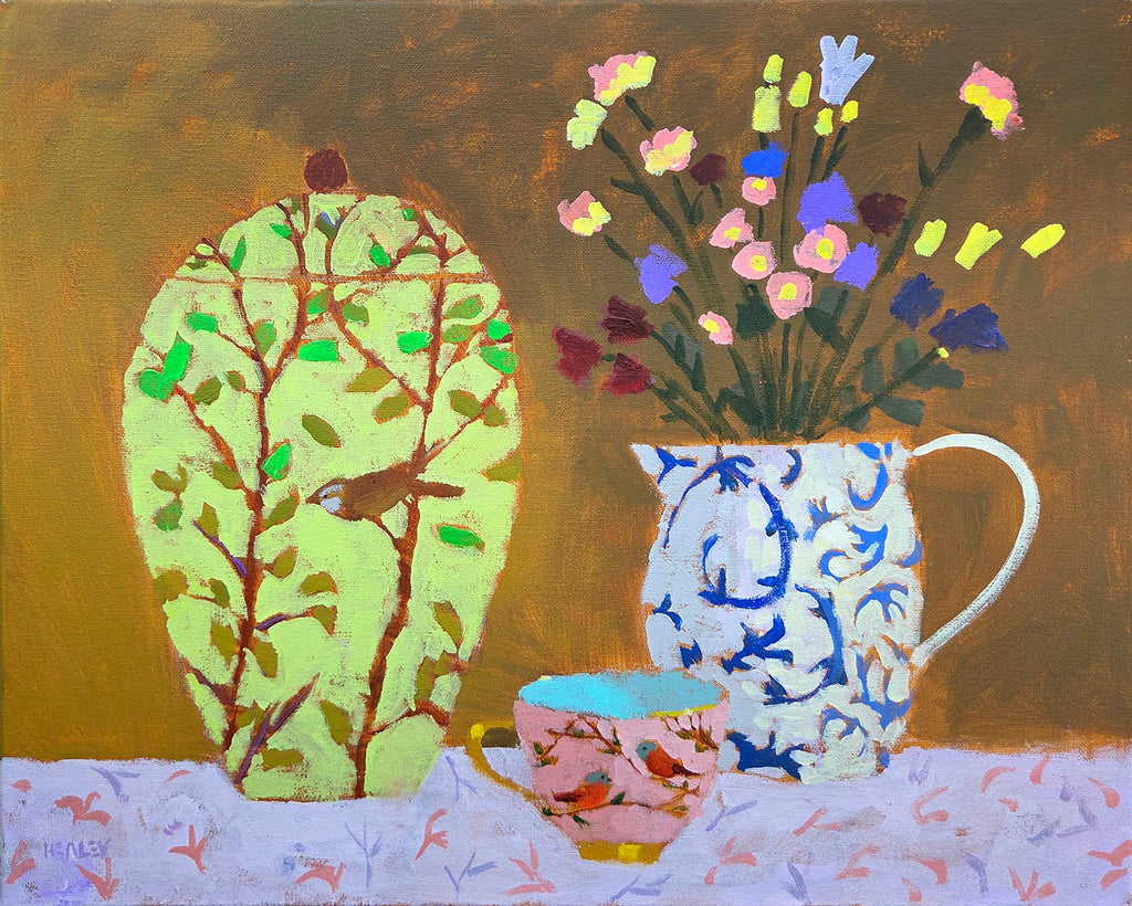 Paul Healey artwork 'Flowers and Patterns' at Gallery78 Fredericton, New Brunswick