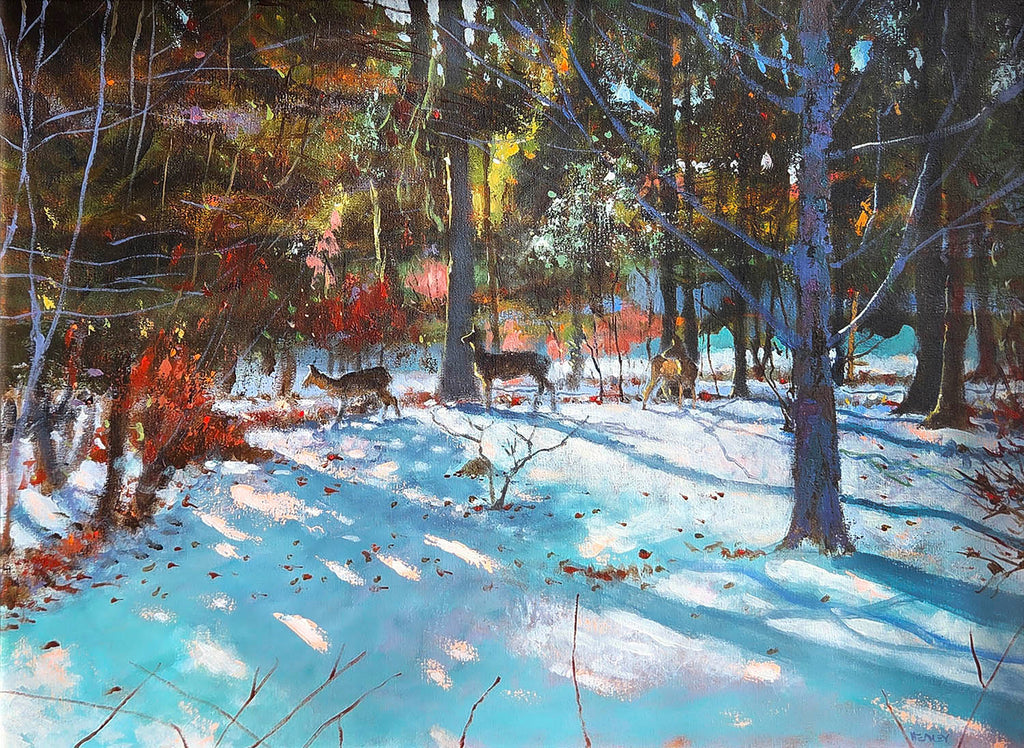 Paul Healey artwork 'First Snow' at Gallery78 Fredericton, New Brunswick