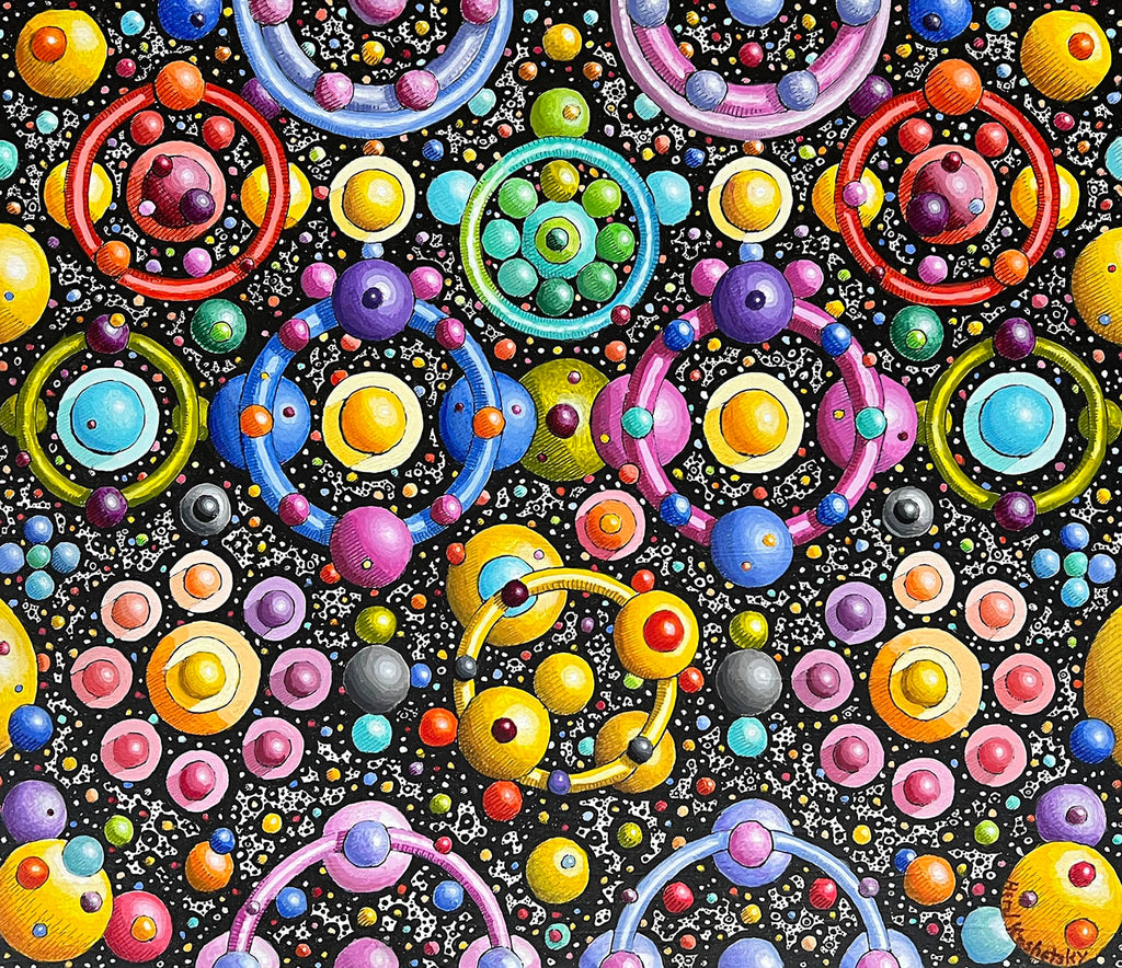 Herzl Kashetsky artwork 'Aggregation of Molecules' at Gallery78 Fredericton, New Brunswick