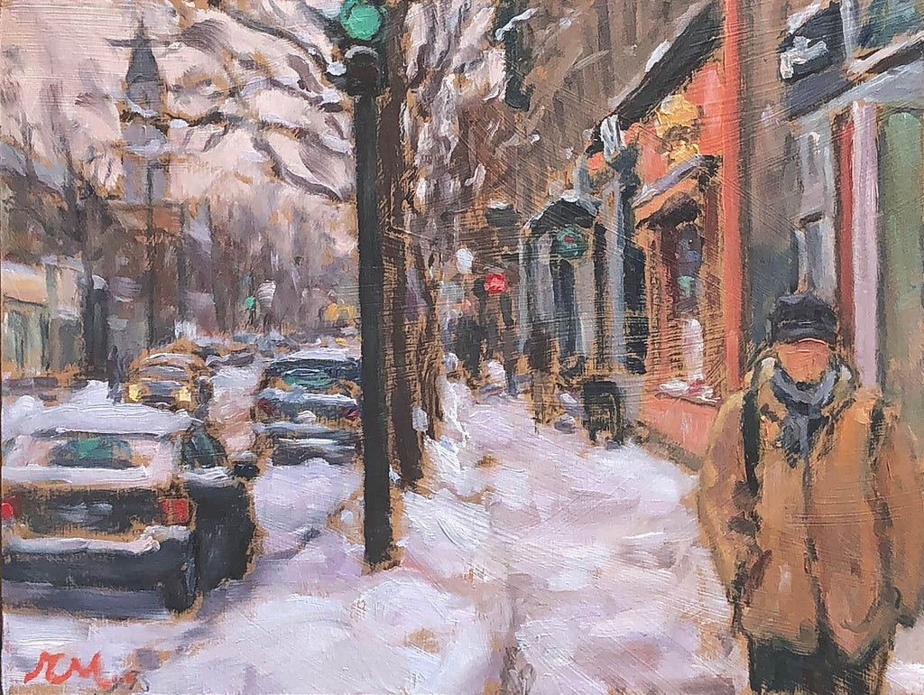 Richard Montpetit artwork 'D'un pas tranquil' at Gallery78 Fredericton, New Brunswick