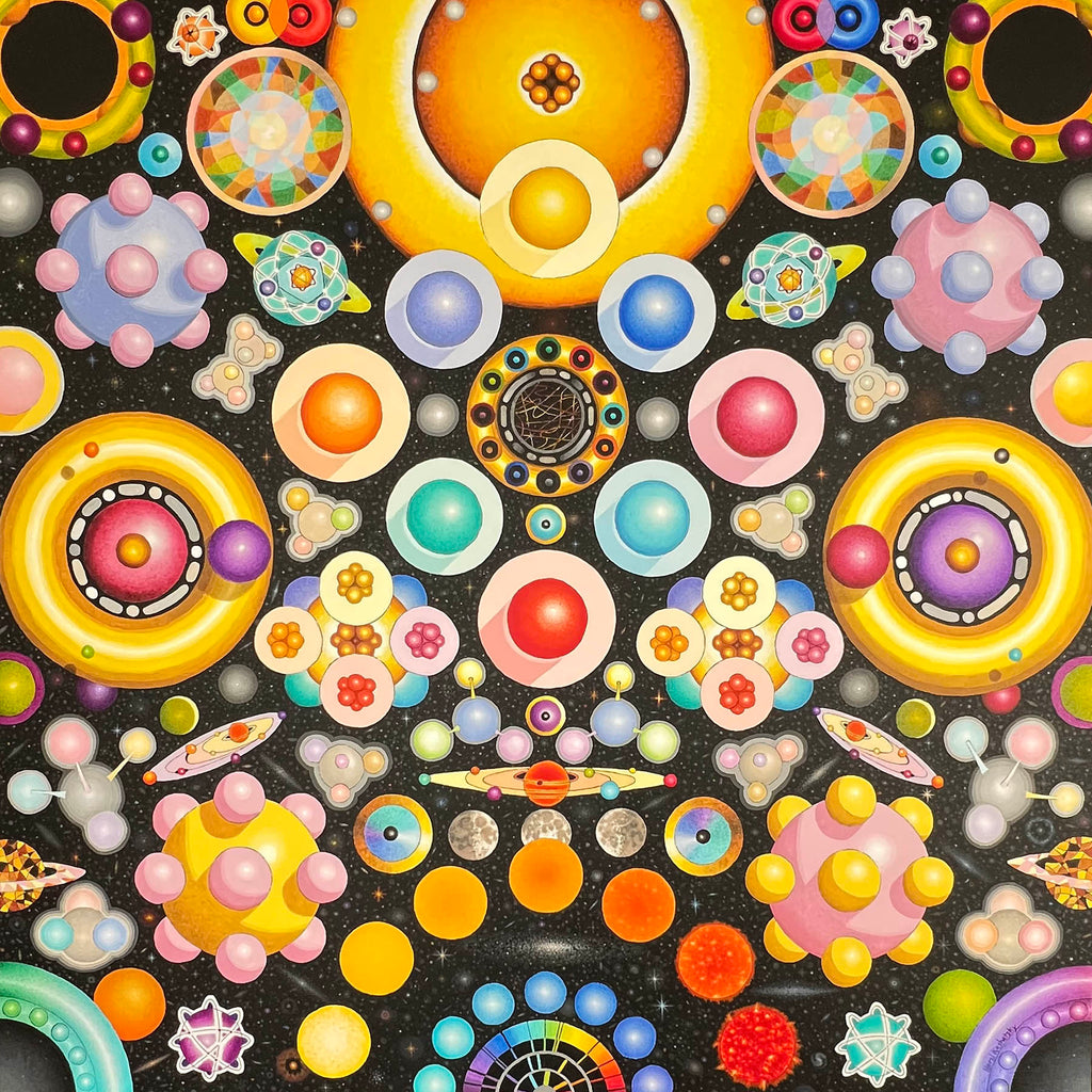 Herzl Kashetsky artwork 'Molecular to Cosmic' at Gallery78 Fredericton, New Brunswick