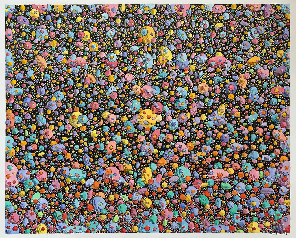 Herzl Kashetsky artwork 'Particles of Matter' at Gallery78 Fredericton, New Brunswick