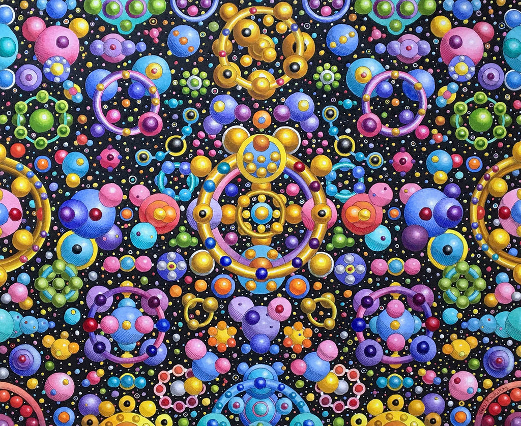 Herzl Kashetsky artwork 'Molecular Tapestry' at Gallery78 Fredericton, New Brunswick