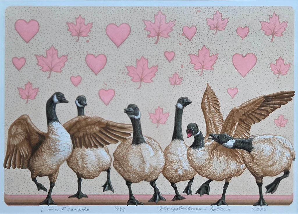 Margot Cormier Splane artwork 'I Heart Canada' at Gallery78 Fredericton, New Brunswick