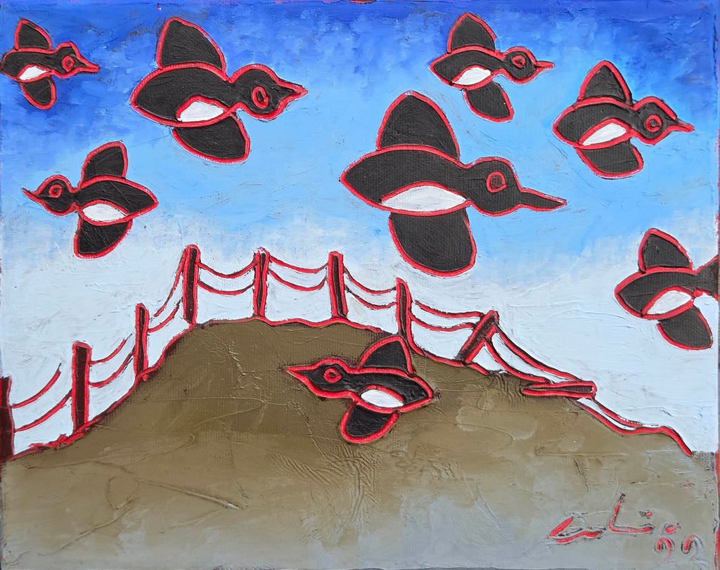 Raymond Martin artwork 'Survoler ensemble' at Gallery78 Fredericton, New Brunswick