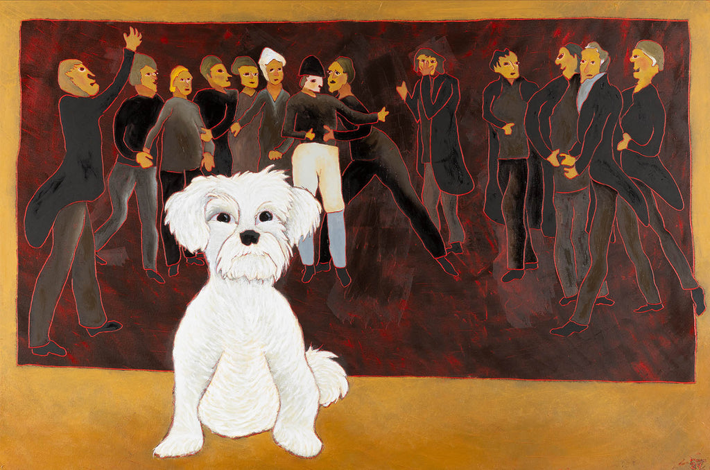 Raymond Martin artwork 'Prendre une pose' at Gallery78 Fredericton, New Brunswick