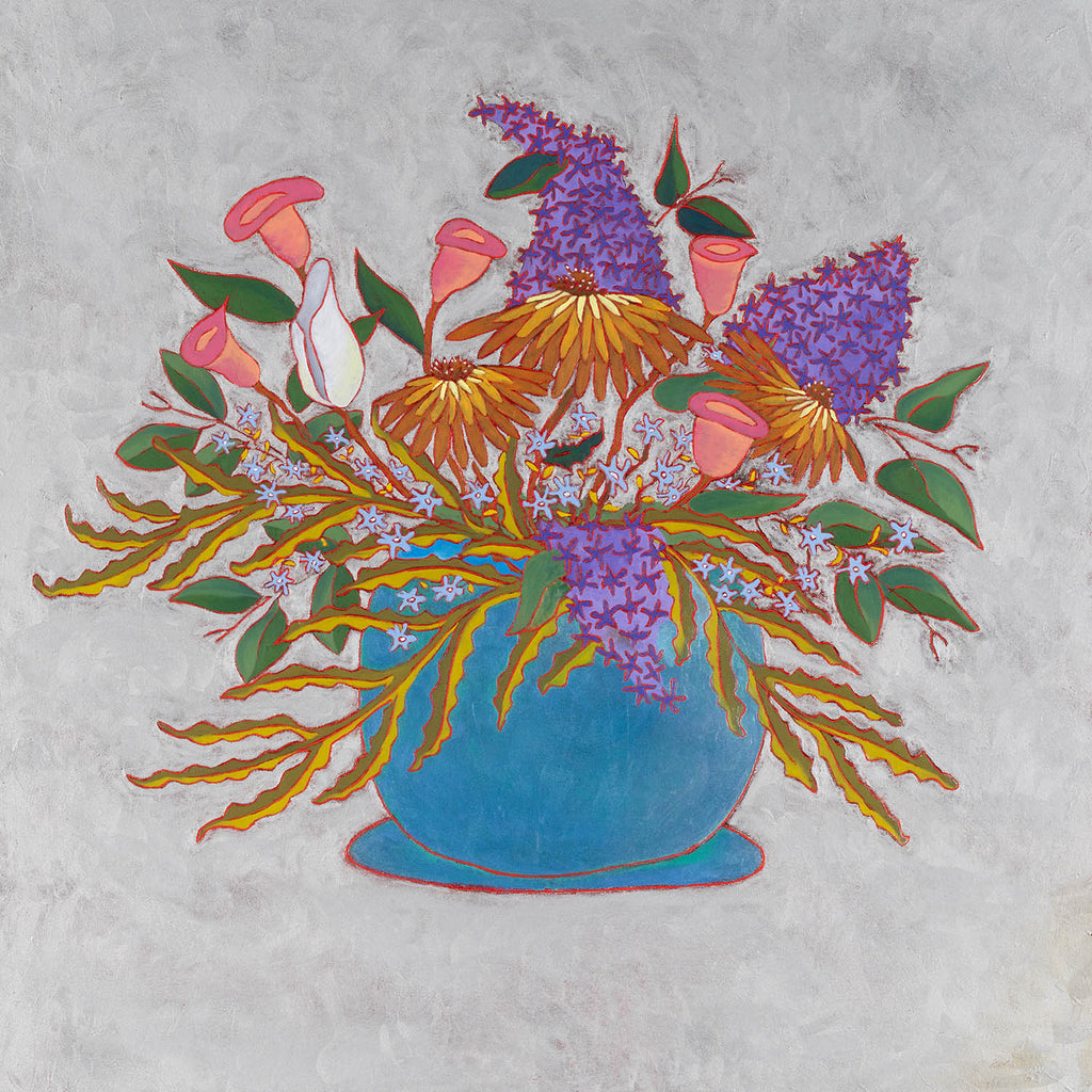 Raymond Martin artwork 'Composer un bouquet' at Gallery78 Fredericton, New Brunswick