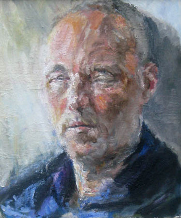 Stephen May artwork 'Self Portrait as a Dead Man' at Gallery78 Fredericton, New Brunswick