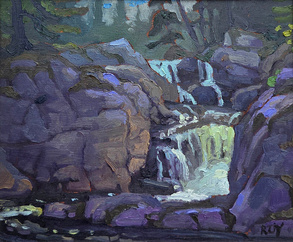 Réjean Roy artwork 'Libbies Falls (sketch)' at Gallery78 Fredericton, New Brunswick