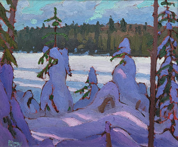 Réjean Roy artwork 'Lac Nigadoo (sketch)' at Gallery78 Fredericton, New Brunswick