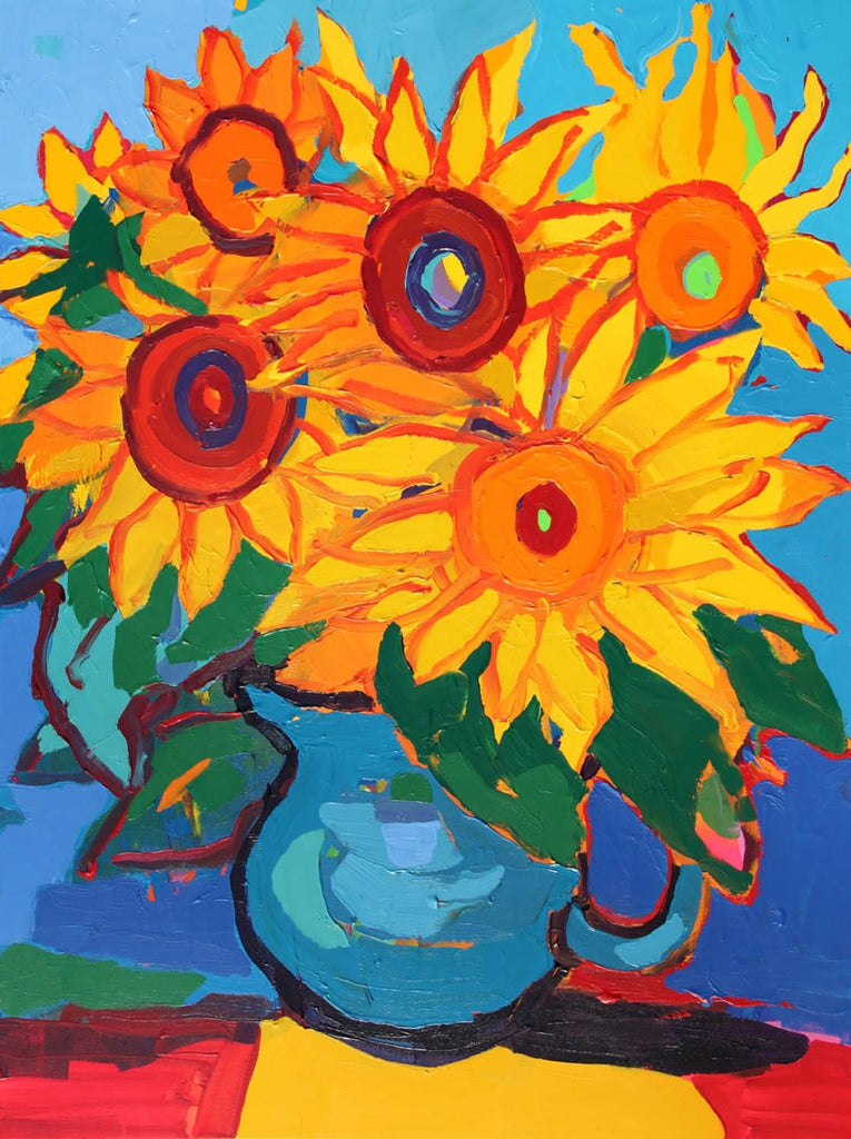 Alexandrya Eaton artwork 'Sunflowers 2' at Gallery78 Fredericton, New Brunswick