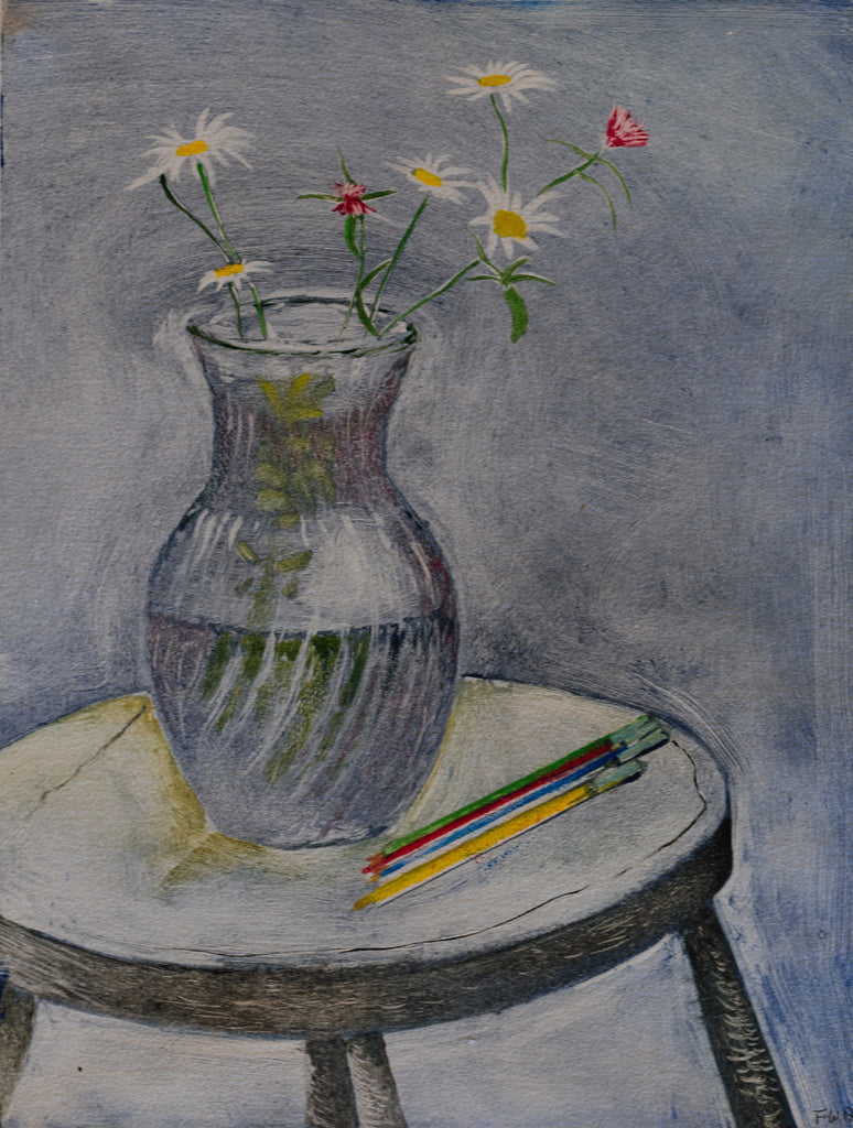 Francis Wishart artwork 'Flowers in Glass Jug' at Gallery78 Fredericton, New Brunswick