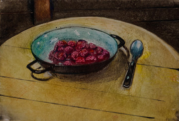 Francis Wishart artwork 'Raspberries' at Gallery78 Fredericton, New Brunswick