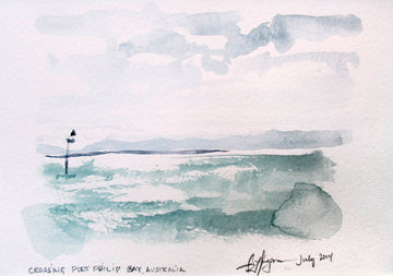 Danielle Hogan artwork 'Crossing Port Philip Bay, Australia' at Gallery78 Fredericton, New Brunswick