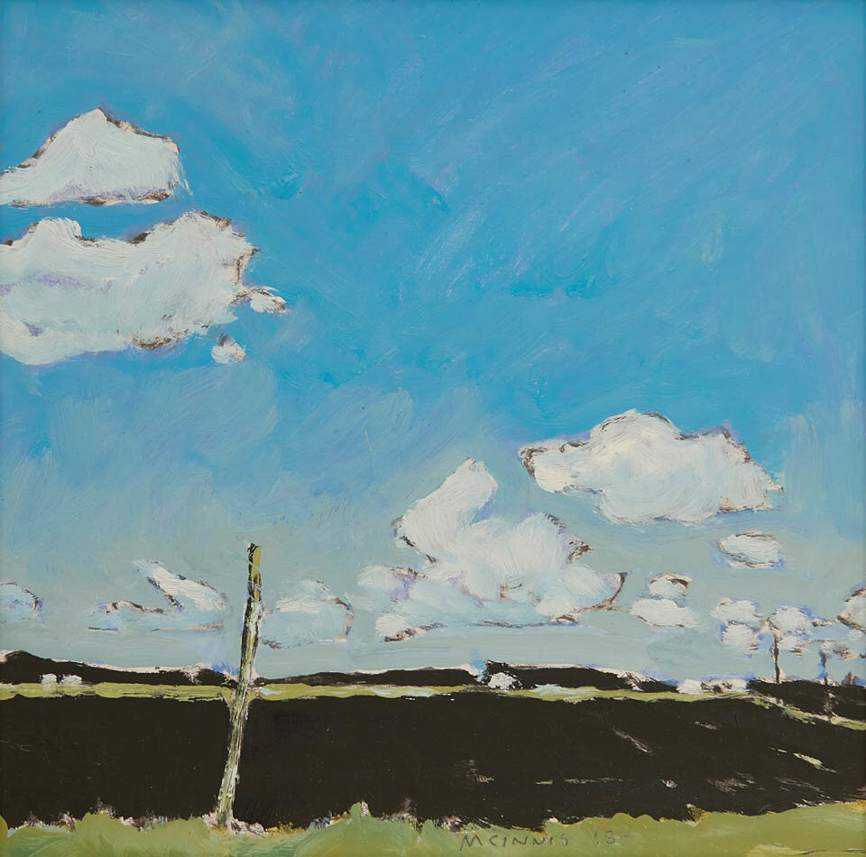 R.F.M. McInnis artwork 'Dark Turned field' at Gallery78 Fredericton, New Brunswick