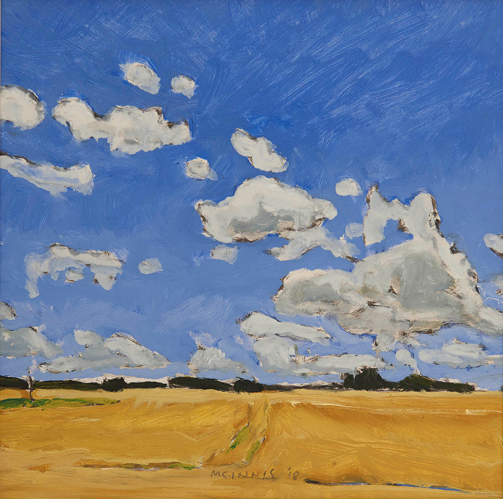 R.F.M. McInnis artwork 'Wheat Fields' at Gallery78 Fredericton, New Brunswick
