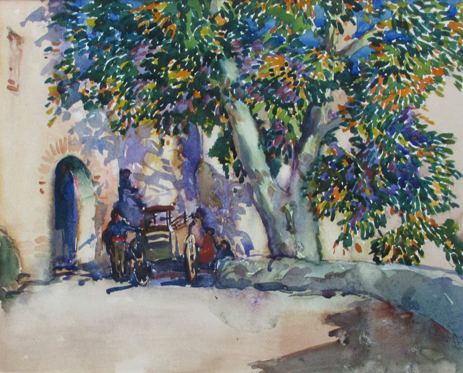 Frank Allison (1883-1951) artwork 'L'Arbre Plantan' at Gallery78 Fredericton, New Brunswick