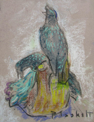 Joseph Plaskett, OC, RCA artwork 'Untitled (Still Life with Bird Sculptures IV)' at Gallery78 Fredericton, New Brunswick