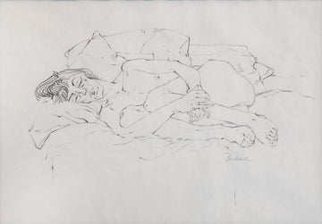 Bruno Bobak, OC, RCA artwork 'Untitled (Molly Sleeping)' at Gallery78 Fredericton, New Brunswick
