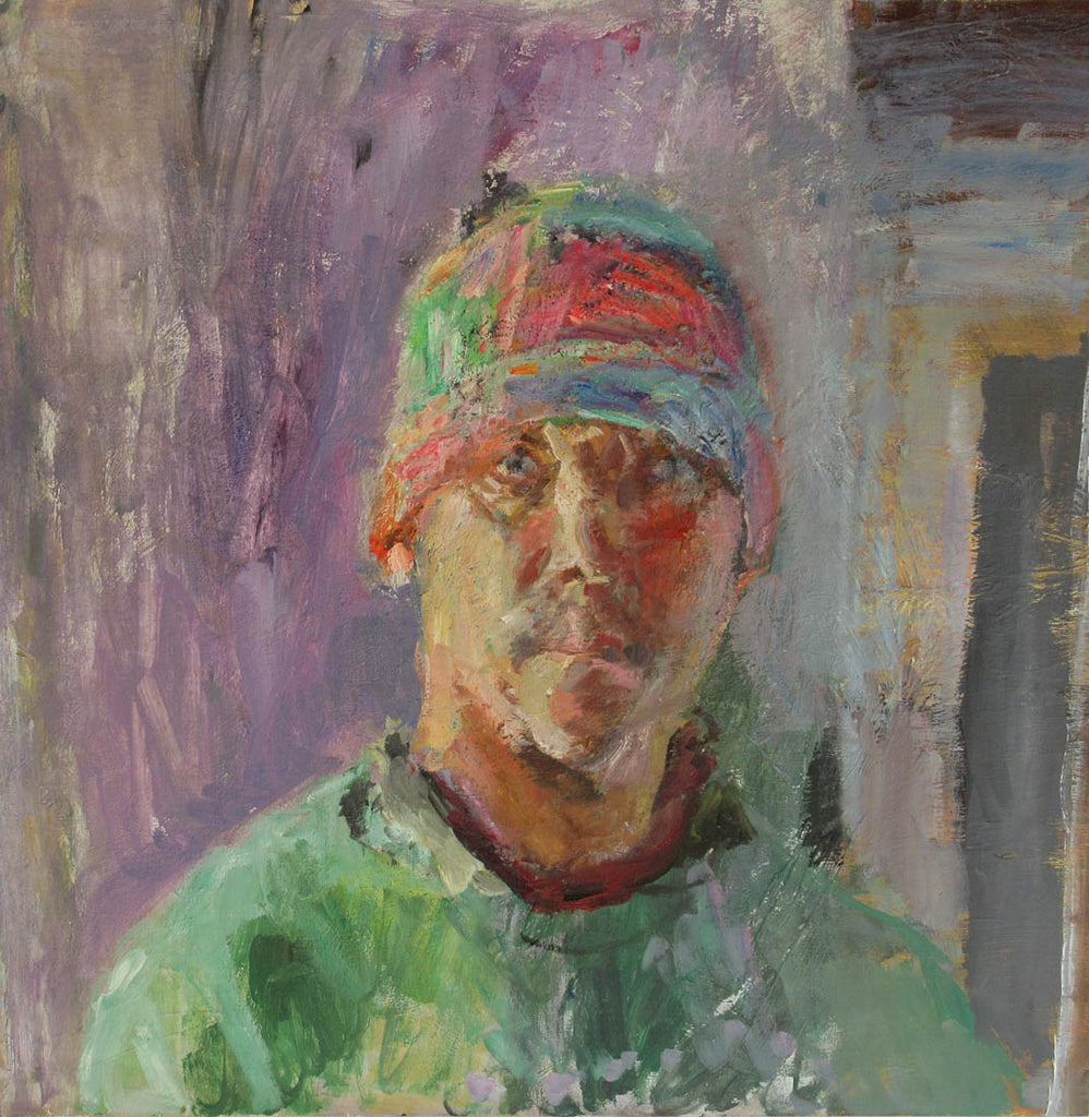 Stephen May artwork 'Self Portrait with Toque' at Gallery78 Fredericton, New Brunswick