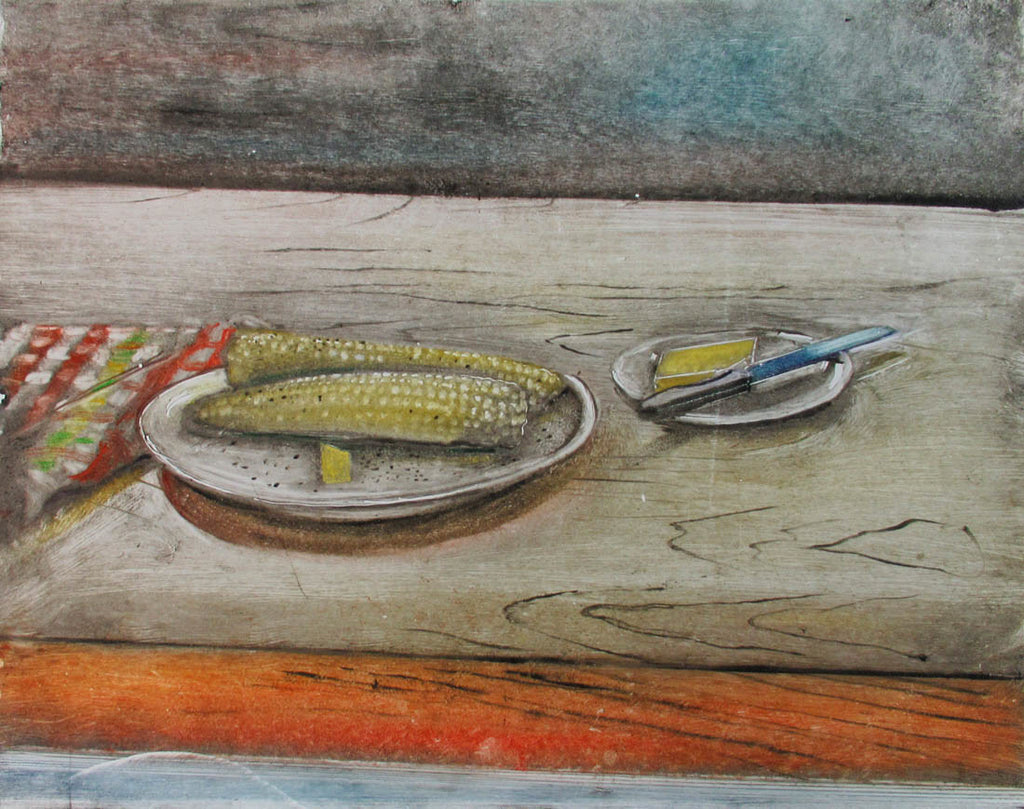 Francis Wishart artwork 'Untitled (Corn and Butter)' at Gallery78 Fredericton, New Brunswick