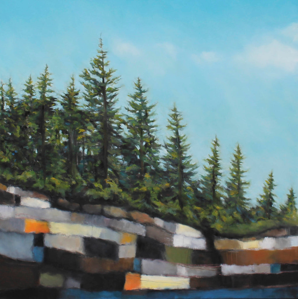 Anna Cameron artwork 'Coastline (from the Timelines and Hidden Stories series)' at Gallery78 Fredericton, New Brunswick