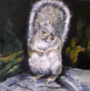 Ken Tolmie artwork 'Squirrel Portrait' at Gallery78 Fredericton, New Brunswick