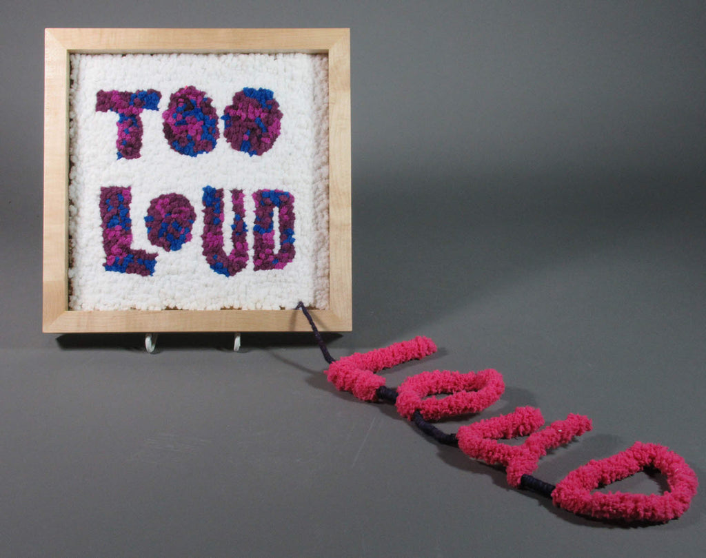 Danielle Hogan artwork 'Too Loud' at Gallery78 Fredericton, New Brunswick