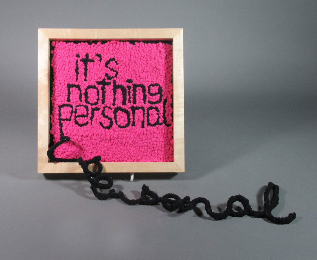 Danielle Hogan artwork 'Nothing Personal' at Gallery78 Fredericton, New Brunswick