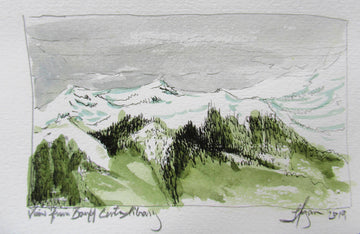 Danielle Hogan artwork 'View from Banff Centre Library' at Gallery78 Fredericton, New Brunswick